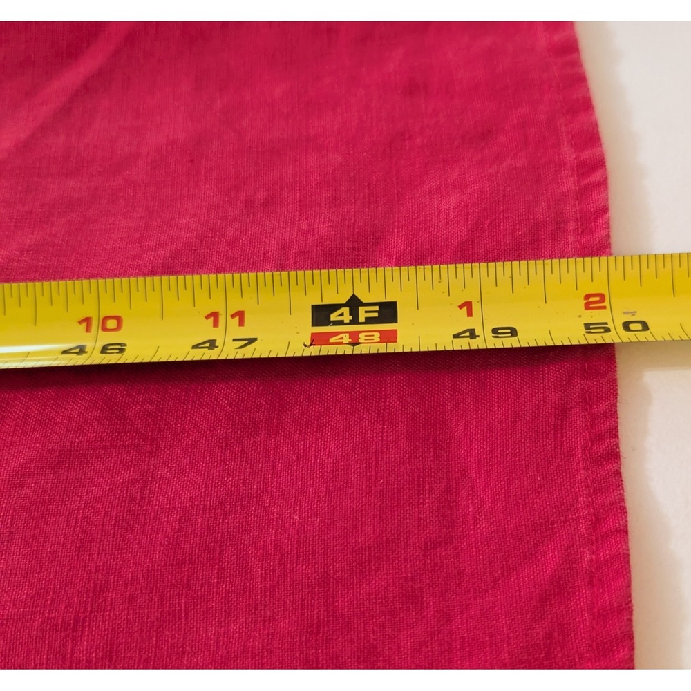 J Jill Love Linen Medium Red A-Line Maxi Dress Sleeveless Pockets Minimalist - Picture 10 of 11